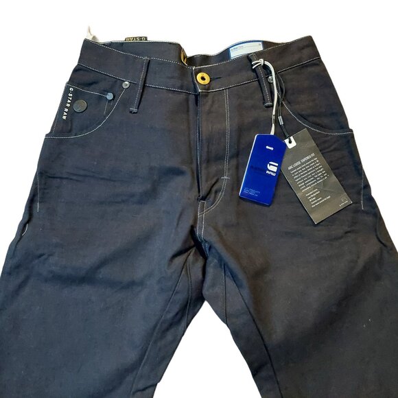 Retro G-Star Raw ARC 3D Loose Tapered Raven Black Denim Jeans Sz 28 x 32 NWT - Picture 5 of 11